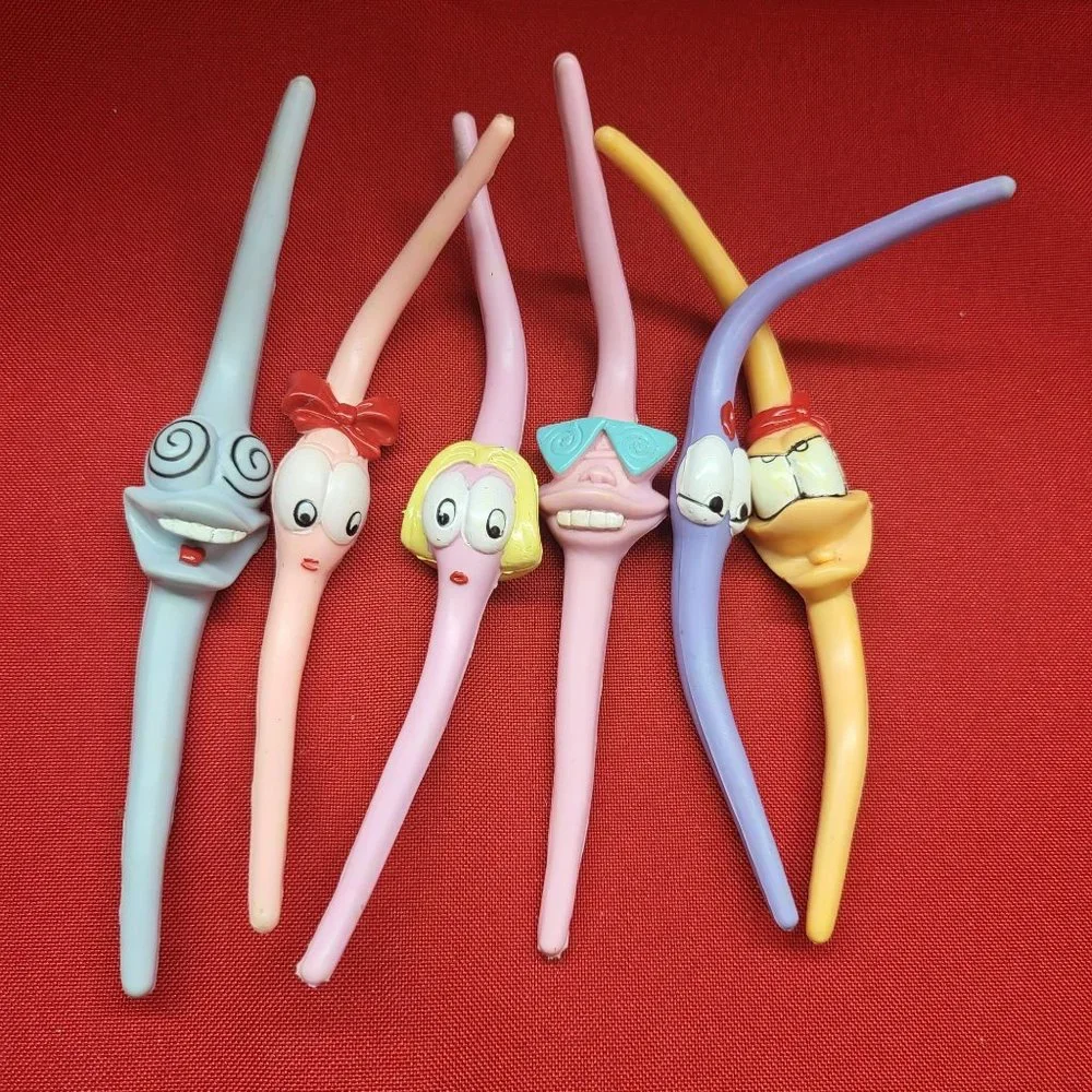 Vintage Bendable Hair Ties Set of 6